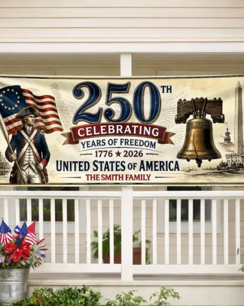 Custom-Made Polyester Outdoor Banner | Proud Hearts Since The Beginning