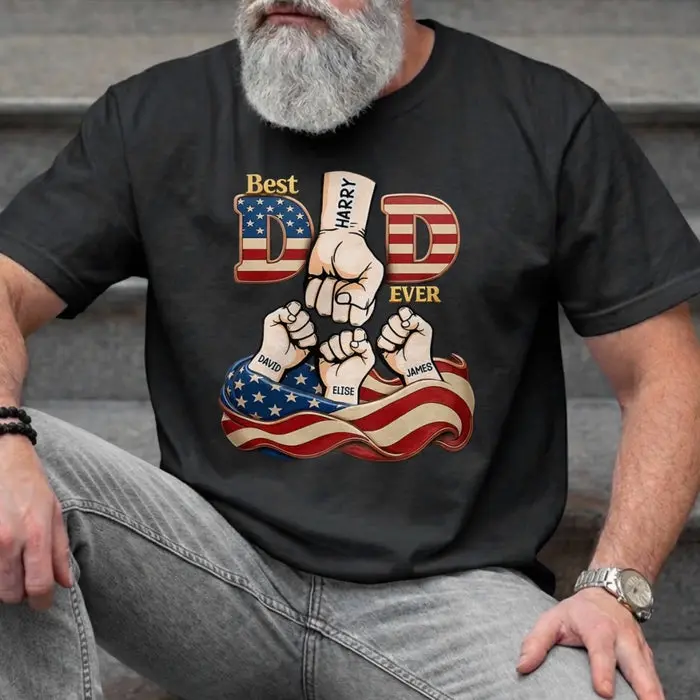 Personalized Unisex T-shirt, Premium T-shirt, Hoodie ~ Dad, Always My Anchor - Image 2