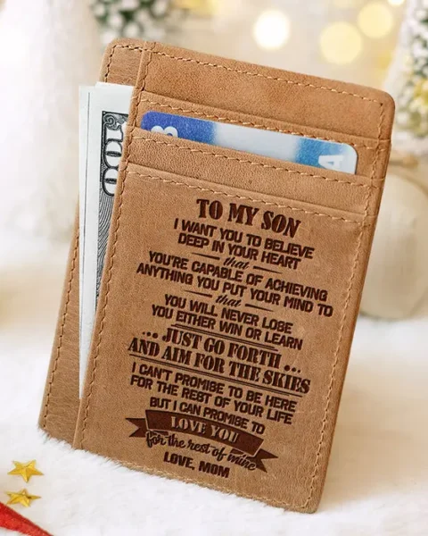 Bespoke To My Son I Want You To Believe Deep In Your Heart - To My Son, Gift For Son, Son Gift From Mom, Birthday Gift For Son, Christmas Gift