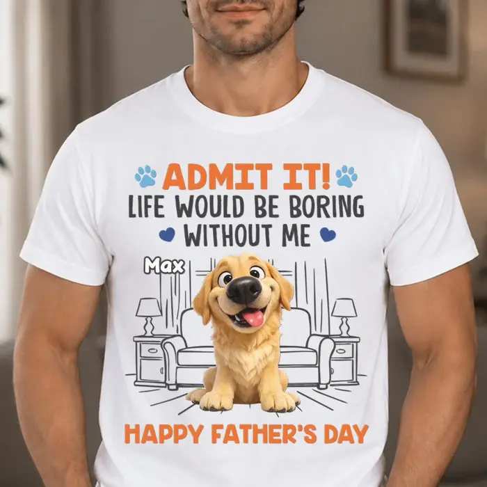 Tailored Unisex T-shirt, Premium T-shirt, Hoodie | Happiness Comes With Four Paws