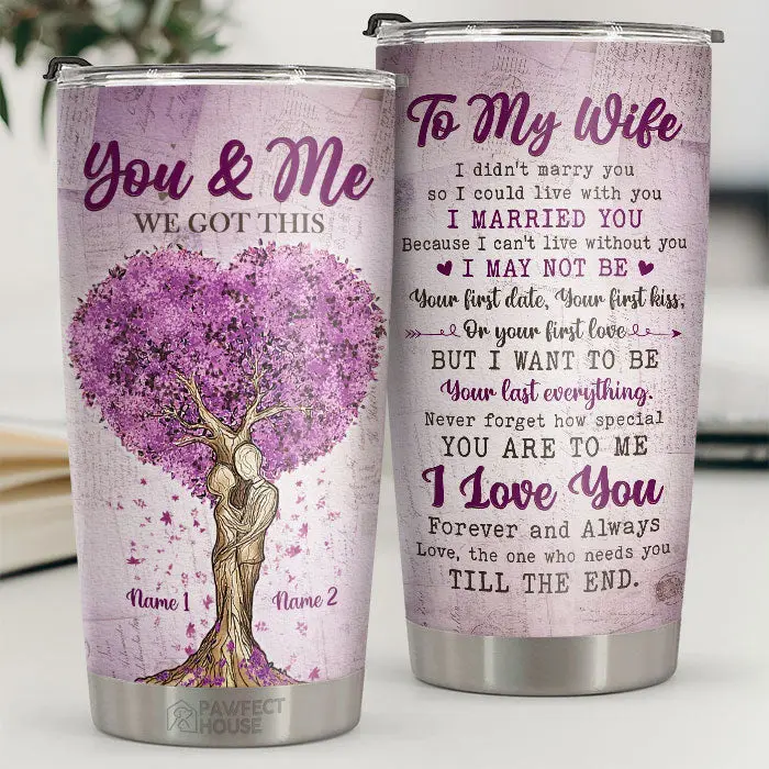 Bespoke I Married You Because I Can't Live Without You My WifeTo My Wife, Gift For Wife, Anniversary, Engagement, Wedding, Marriage Gift