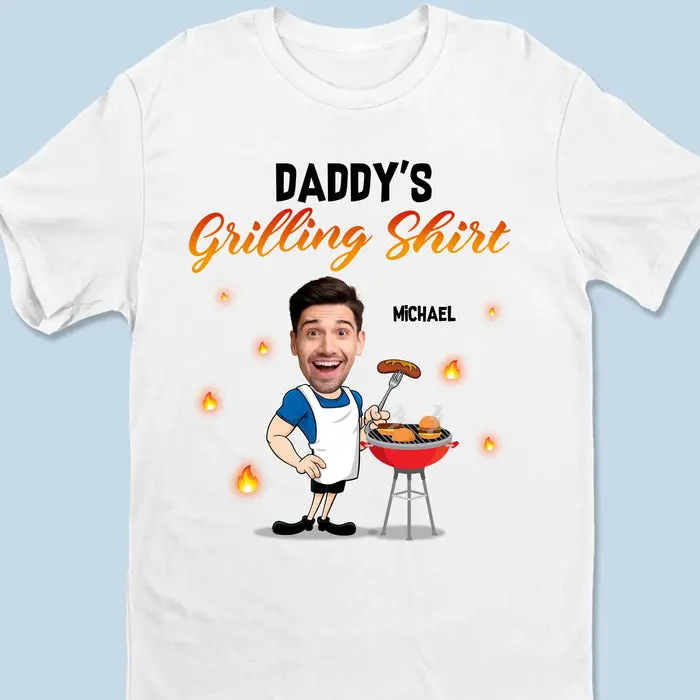 Personalized Photo Master Of The Grill, King Of The Chill ~ Father's Day, Gift For Dad, Grandpa - Image 2
