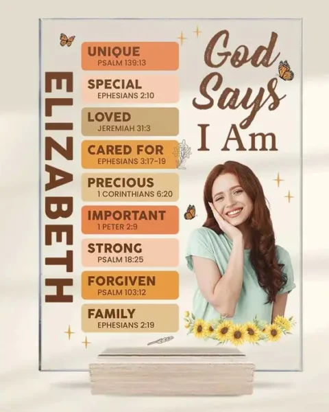Made-to-Order Photo God Say I Am Unique Self-Love - Gift For Yourself