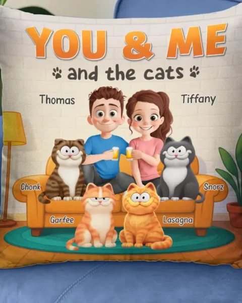 Tailored Pillow ~ Cozy Nights With Purrfect Company