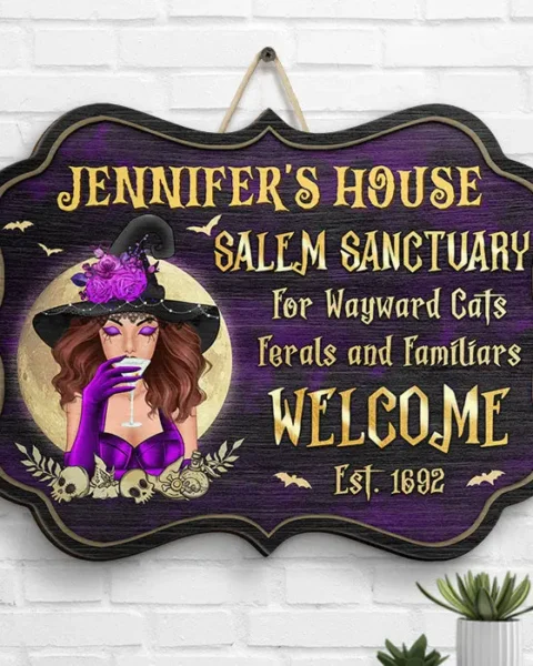 Made-to-Order Salem Sanctuary For Wayward Cats, Ferals And Familiars ~ Gift For Witches, Gift For Yourself, Halloween Gift