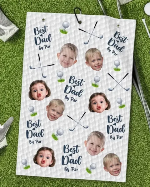 Made-to-Order Photo Golf TowelGood Days Start With Golf