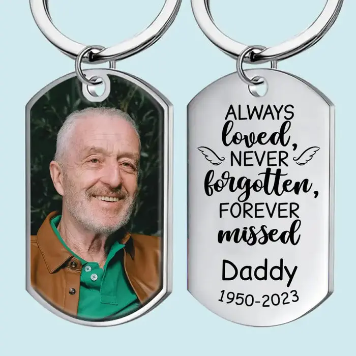 Custom-Made Photo Always Loved Forever Missed - New Arrival, Sympathy Gift For Family Members AMZ