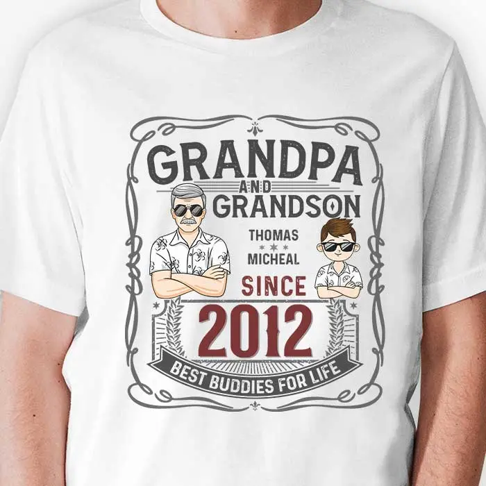Tailored Grandpa & Grandson Best Buddies For Life ~ Gift For Grandpa, Grandparents