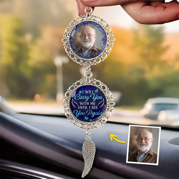 Tailored Photo In My Heart, We Never Say Goodbye ~ Sympathy Gift For Family Members