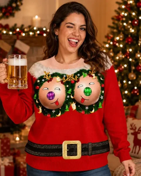 Bespoke Playful Ugly Sweatshirt - Jingle My Baubles