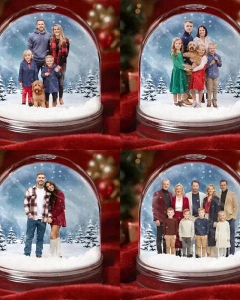 Bespoke Photo Acrylic Snow Globe - Forever Frozen In Love