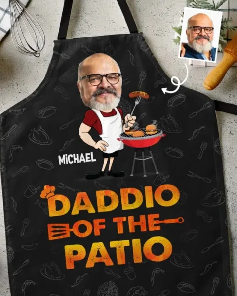 Personalized Photo Daddio Of The Patio | Father's Day, Gift For Dad, Grandpa