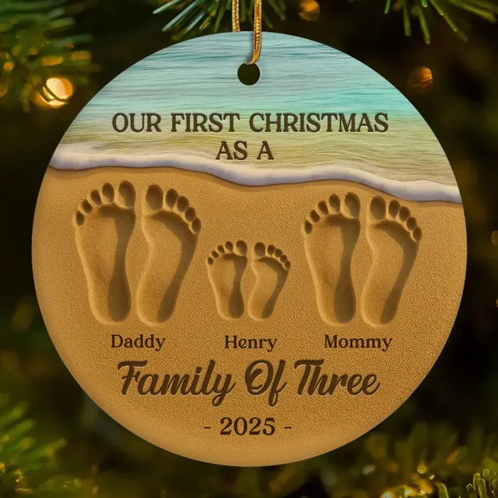 Made-to-Order Ceramic Ornament - Our Christmas Journey Begins - Image 2