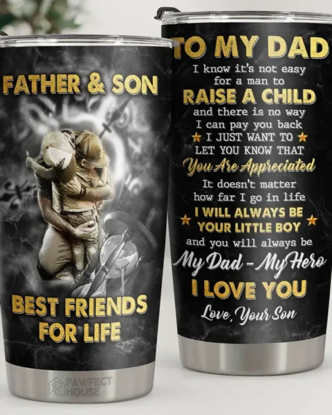 Custom-Made I Know It's Not Easy For A Man To Raise A Child ~ To My Dad, Gift For Dad, Dad Gift From Daughter And Son, Birthday Gift For Dad