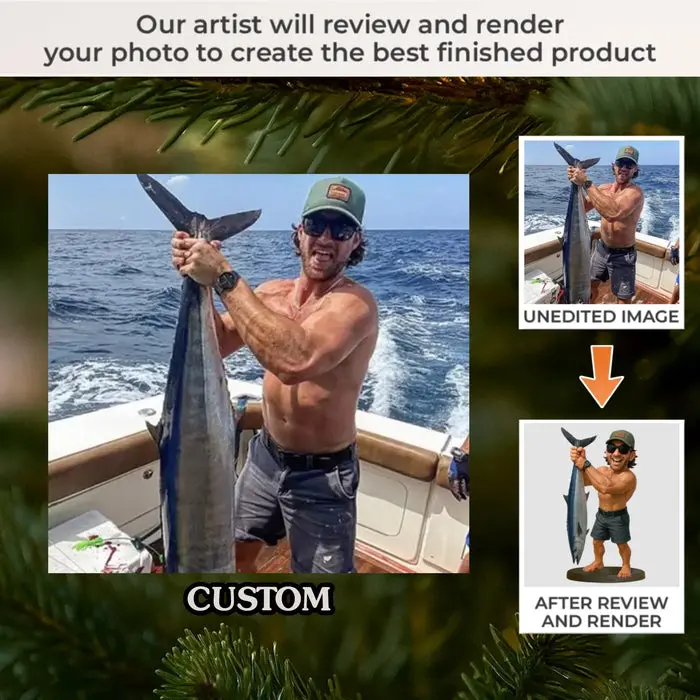 Tailored Photo Acrylic Ornament ~ Catch Of The Year - Image 2