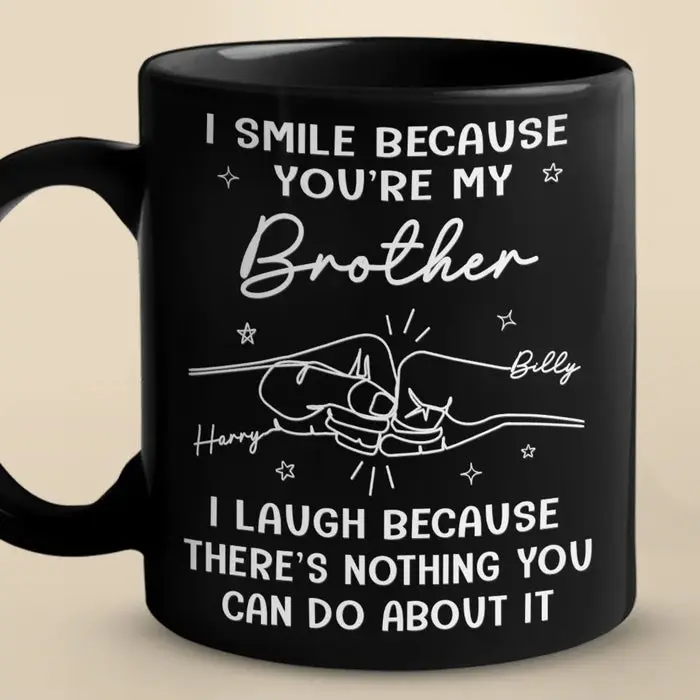 Made-to-Order I Smile Because You Are My Brother ~ Gift For Family Members