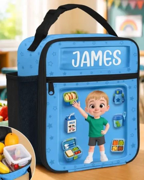 Custom-Made Kids Lunch Bag ~ Powered By Love And Healthy Bites