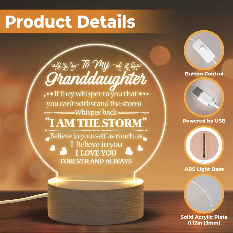 Custom-Made To My Granddaughter I Love You Forever & Always ~ To My Granddaughter, Gift For Granddaughter, Granddaughter Gift From Grandparents, Birthday Gift For Granddaughter, Christmas Gift - Image 2