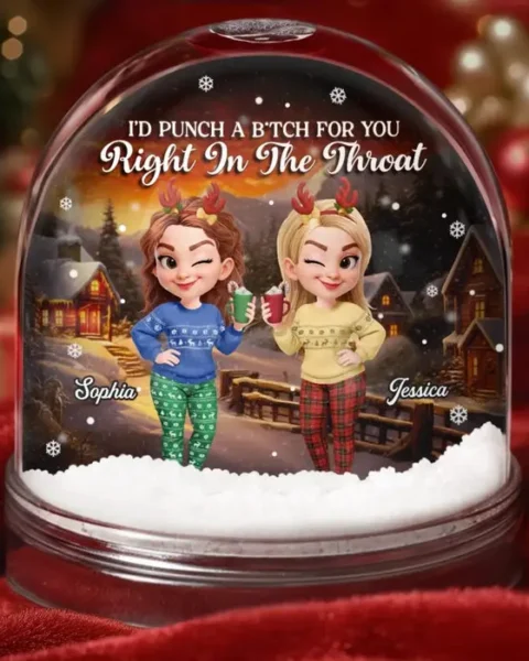 Tailored Acrylic Snow Globe ~ Twinkling Nights With My Crew