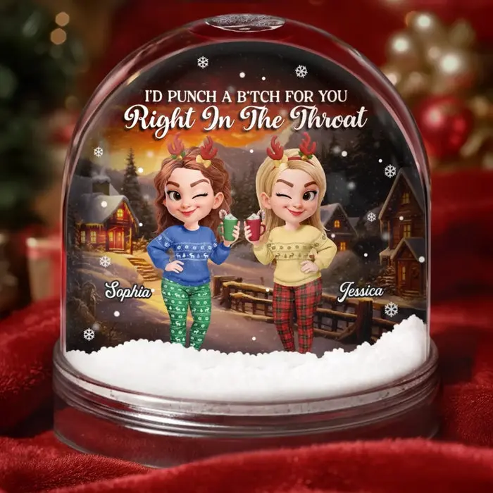 Tailored Acrylic Snow Globe ~ Twinkling Nights With My Crew