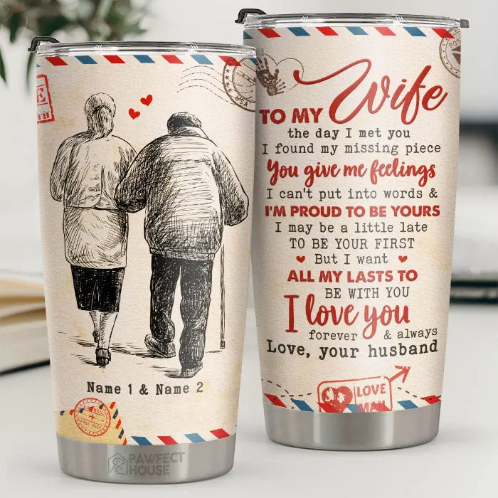 Personalized You Give Me Feelings I Can't Put Into Words & I'm Proud To Be Yours - To My Wife, Gift For Wife, Anniversary, Engagement, Wedding, Marriage Gift
