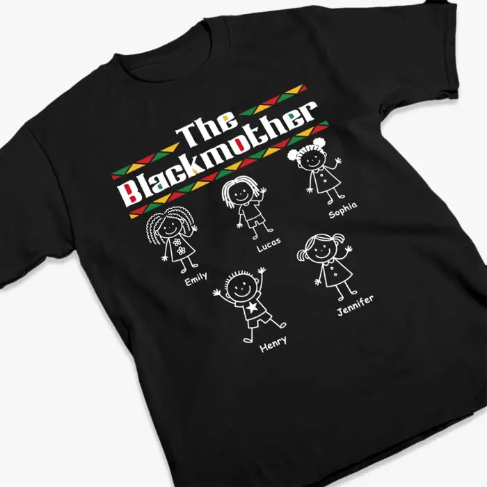 Personalized Unisex T-shirt, Premium T-shirt, Hoodie ~ Black Mother, Beautiful Legacy - Image 2