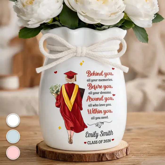Bespoke Flower Vase With Ribbon ~ The Tassel Was Worth The Hustle