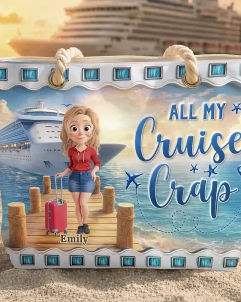 Custom-Made Beach Bag ~ Let’s Cruise Into Good Times