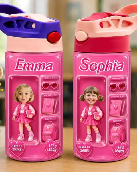 Bespoke Photo Kids Insulated Water Bottle - Little Adventure Awaits