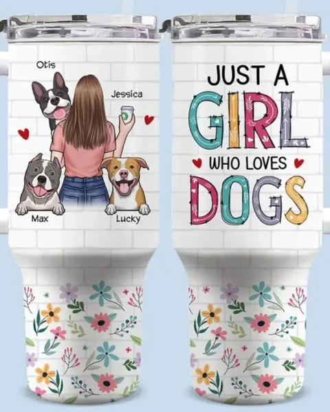 Custom-Made Just A Girl Who Loves Dogs ~ Gift For Pet Owners, Pet Lovers