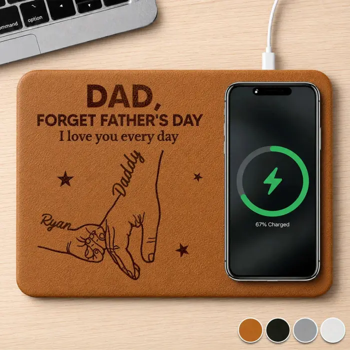 Tailored Charging Mat ~ Best Dad Ever Connected