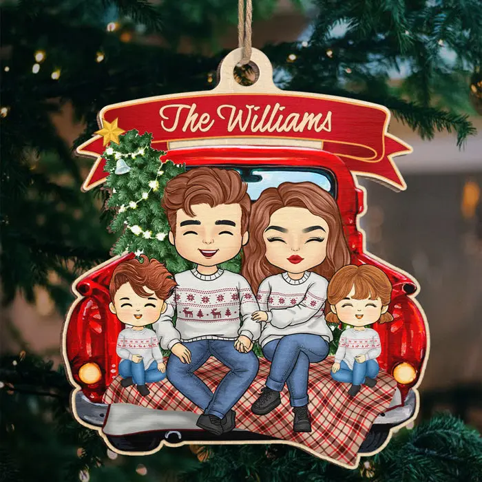 Made-to-Order Family Is The Best Part Of Christmas ~ Wood Unique Shaped - Christmas Gift For Family Members