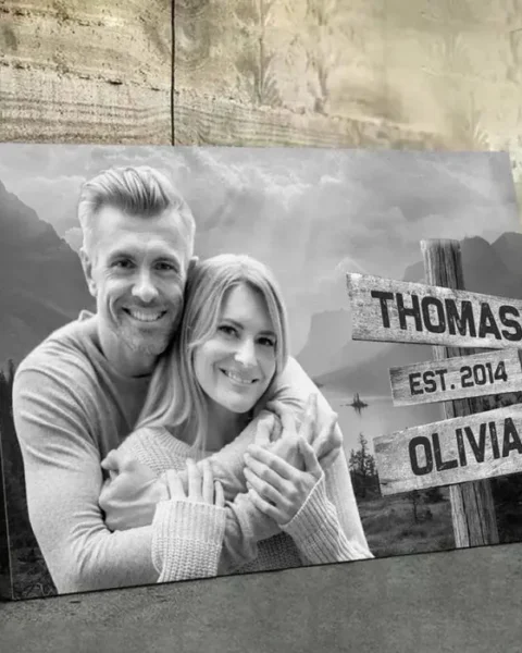 Made-to-Order Photo In Your Arms, I've Found My Home ~ Gift For Husband Wife, Anniversary