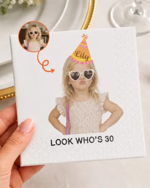 Made-to-Order Photo Cocktail NapkinsCelebrate Every Moment
