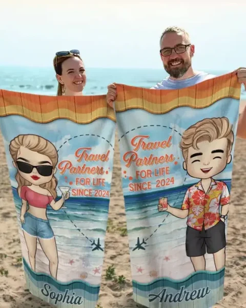 Tailored My Favorite Travel Partner ~ Summer Vacation Gift For Husband Wife, Anniversary