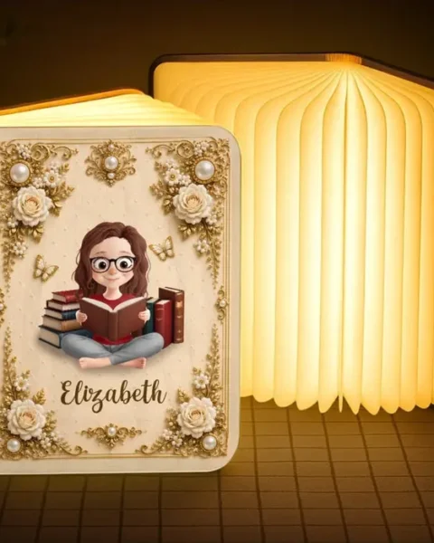 Made-to-Order Foldable LED Magic Book Lamp - Born To Read