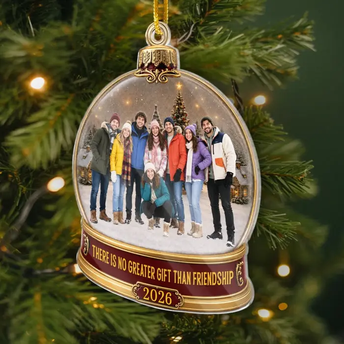 Personalized Photo Acrylic Ornament - Shaking Up Sweet Memories Together - Image 2