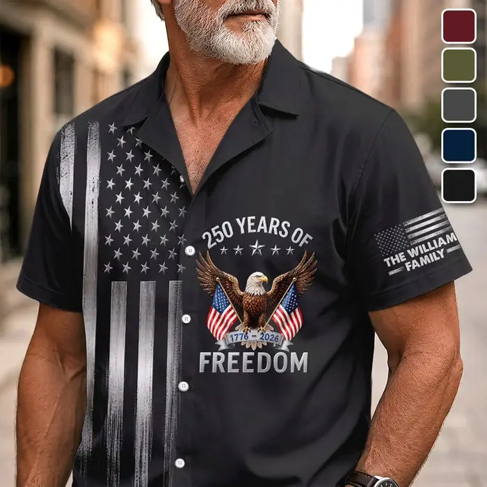 Made-to-Order Unisex Tropical Hawaiian Aloha Shirt - Generations United In Freedom