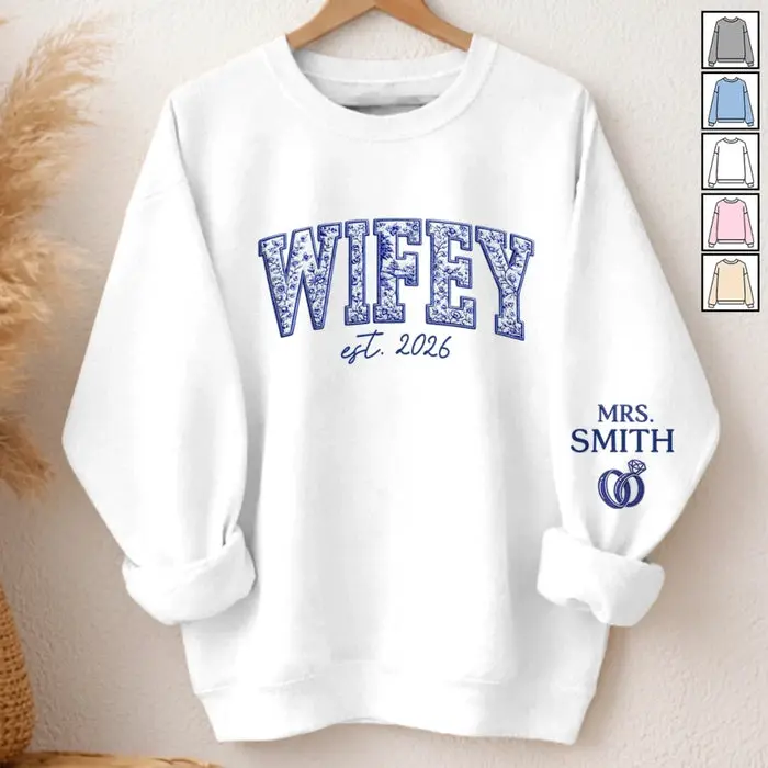 Personalized Unisex Sweatshirt, Hoodie With Design On Sleeve