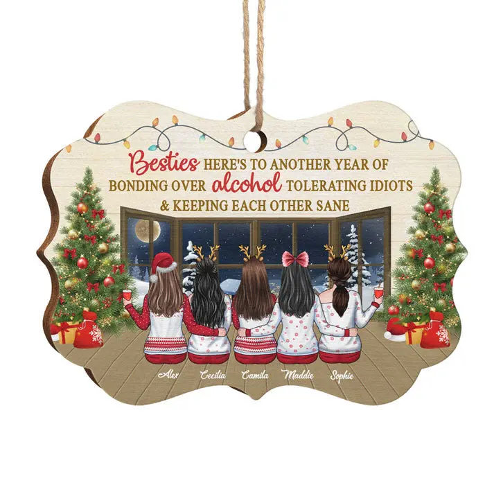 Bespoke Best Friends Are The Sisters We Choose For Ourselves | Wood Benelux Shaped - New Arrival Christmas Gift For Best Friends, BFF, Sisters - Image 2