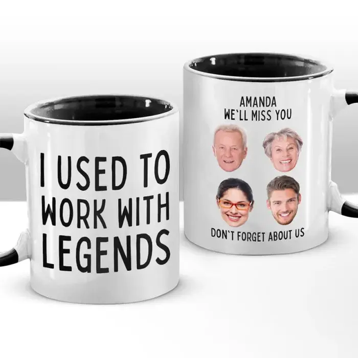 Tailored Photo I Used To Work With Legends | Christmas Gift, Appreciation, Retirement Gift For Coworkers, Work Friends, Colleagues