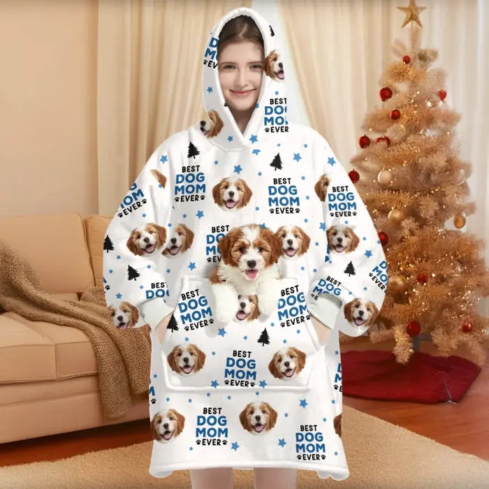 Tailored Photo Wearable Blanket With Pet Pocket | Snuggle Season, Dog Edition - Image 2