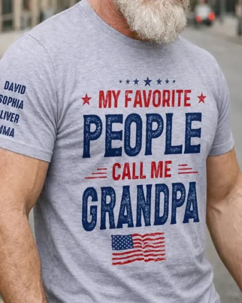 Tailored Unisex T-Shirt With Design On Sleeve ~ Dad Built This Legacy