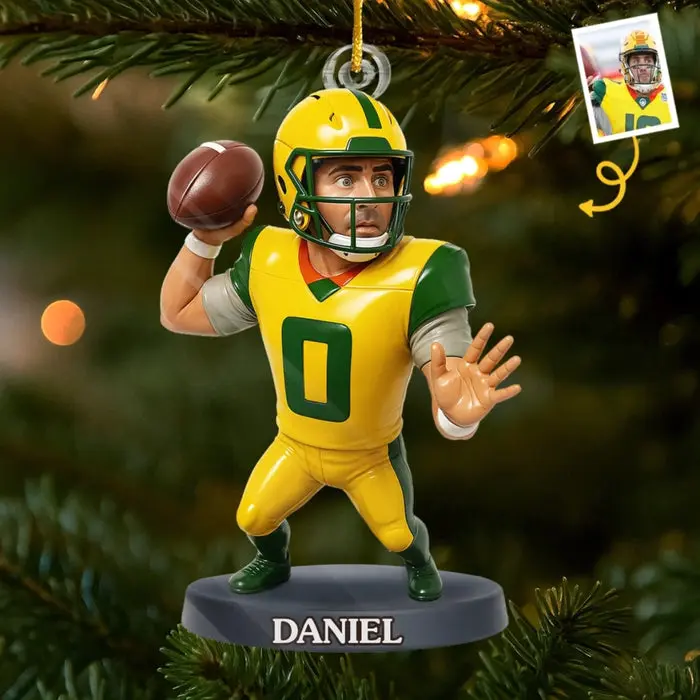 Tailored Photo Acrylic Ornament ~ Chasing Victory One Game At A Time