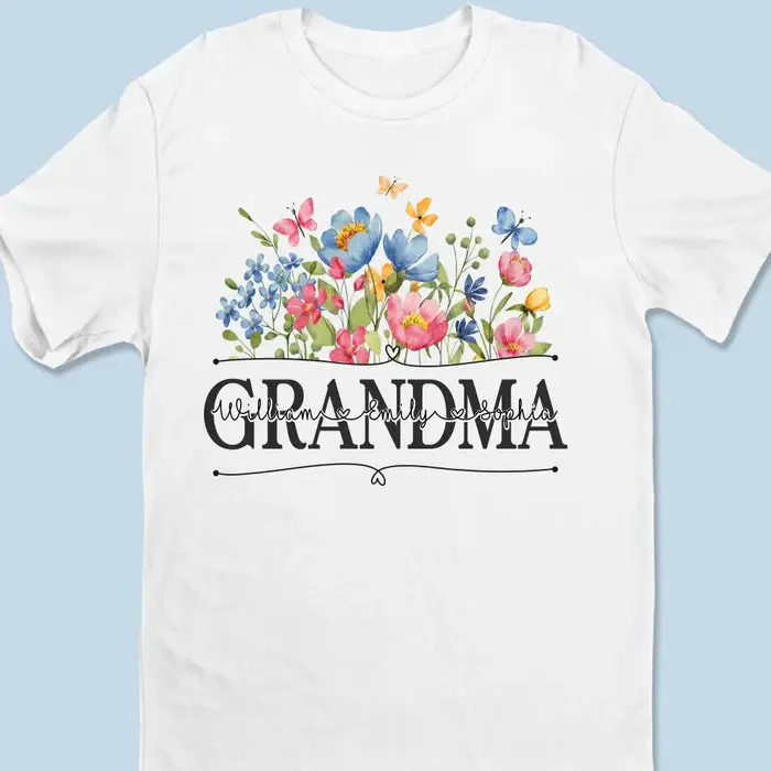 Personalized DRAF | Blossoming Flower Garden For Grandma - Mother's Day, Gift For Mom, Grandma