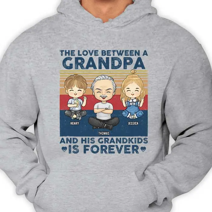 Tailored The Love Between A Grandpa & His Grandkids - Gift For Grandpa, Grandparents - Image 2