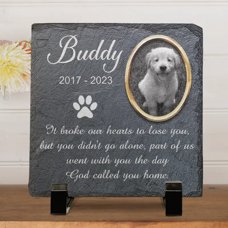 Custom-Made Cemetery Decorations for Grave, Pet Loss Gifts, Dog Memorial Gifts for Loss of Dog, Dog Memorial Stone, Pet Memorial Gifts, Pet Memorial Stones, Cat Memorial Gifts, Gifts for Cat Lovers - Image 2