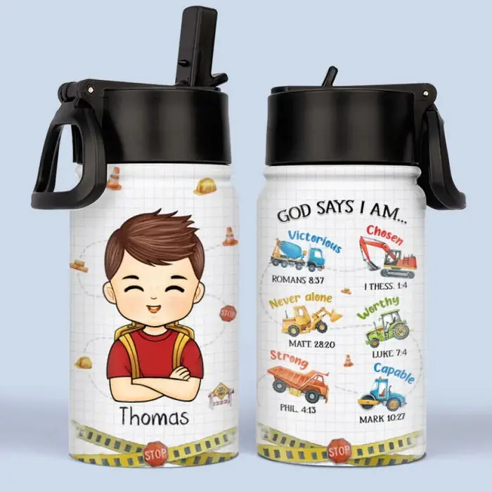 Bespoke God Says I Am | Back To School Gift For Kid, Grandkid