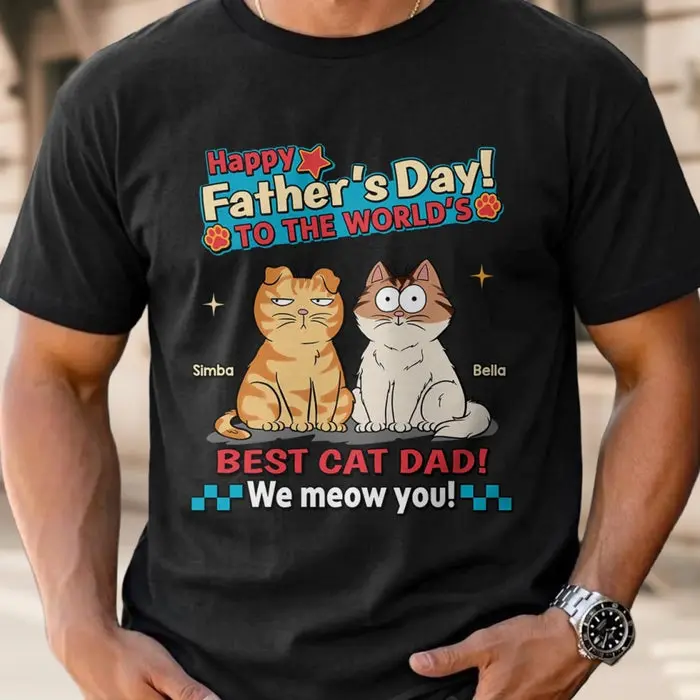 Bespoke Unisex T-shirt, Premium T-shirt, Hoodie - Dad Of The Whisker Squad