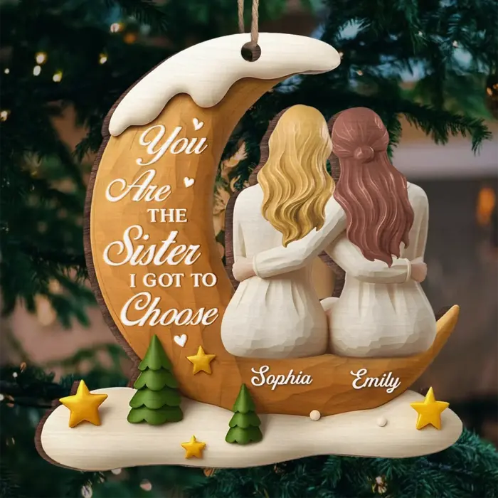 Bespoke Wood Ornament | Best Friends Through Every Season